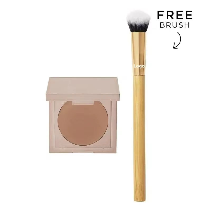 Double-Ended Bamboo Handle Makeup Brush Wooden Stick Eyeshadow Brush Soft Hair Powder Eyeliner Masking Tool for Ordinary People